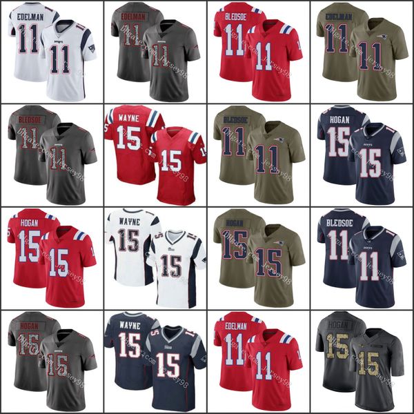 

new england patriots white 11 drew bledsoe gray 15 chris hoganstatic nfl men women youthjersey, Black;red