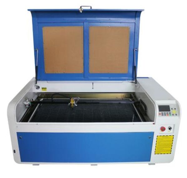 

reci 100w co2 laser engraver and cutting machine sl1060 1000*600mm with cw3000 chiller no tax for eu buyers