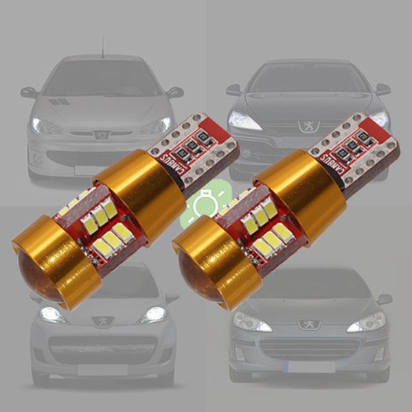 

2pcs w5w led bulbs car position light for 107 108 206 207 307 406 407 508 3008 4008 canbus clearance interior lights