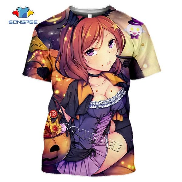

men anime loli girl love live 3d print shirts horror hippie hentai men clothing