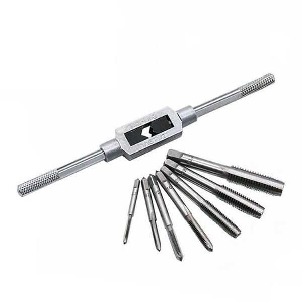 

8pcs/set metal screw tap holder m3-m12 for metalworking wrench holder hand tool for processing internal threads dt6
