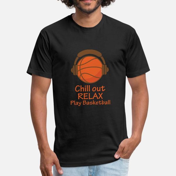 

chill out relax играть в баскетбол майка мужчин хлопок печать s-3xl outfit смазливая новая мода весна осень letters рубашки
