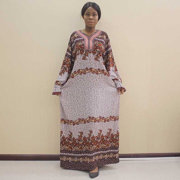 

ethnic clothing dashikiage african dashiki long sleeve appliques brown 100% cotton floral printed lace dresses for women, Red