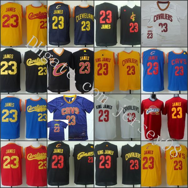 

cleveland cavaliers men #23 lebron james the nba finals patch yellow swingman jersey, Black