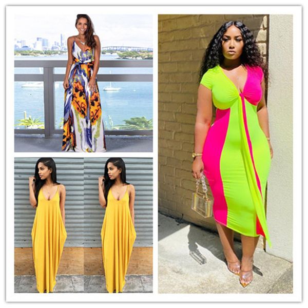 

dropshipping fashion summer womens designer holiday dress slim spaghetti strap flora printed drawstring dress casual female clthing, Black;gray