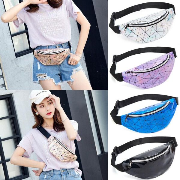 

us women waist fanny pack pu leather belt zipper waist bag casual chest bag new