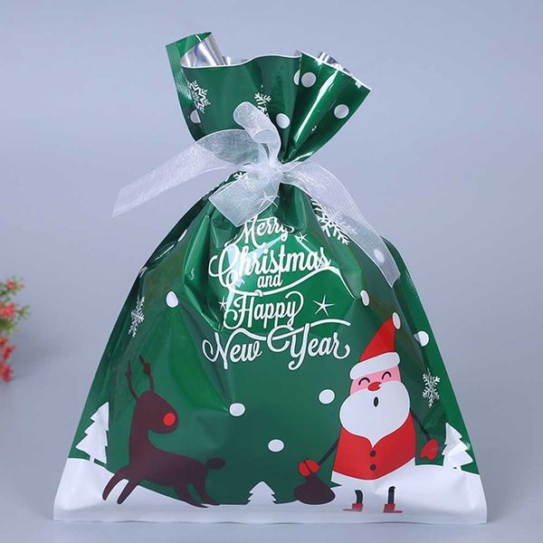 

with ribbon ties tree decoration plastic christmas gift bag assorted styles