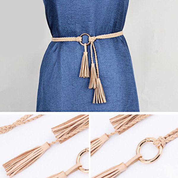 

новые женские ремни мода национальный стиль полые кисточкой tie ремень цепи талии женские waistband платье аксессуары женский ремень hot, Black;brown