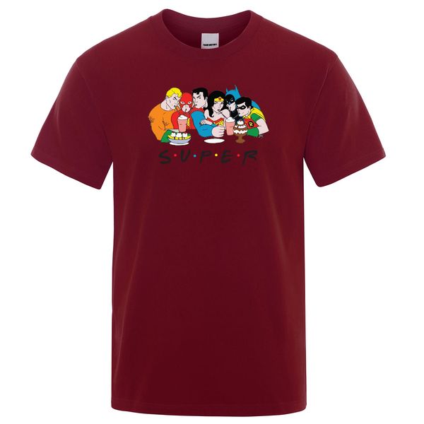 

justice league printed tshirt flash wonder woman superman batman green lantern fashion men t-shirt superhero cotton t shirt