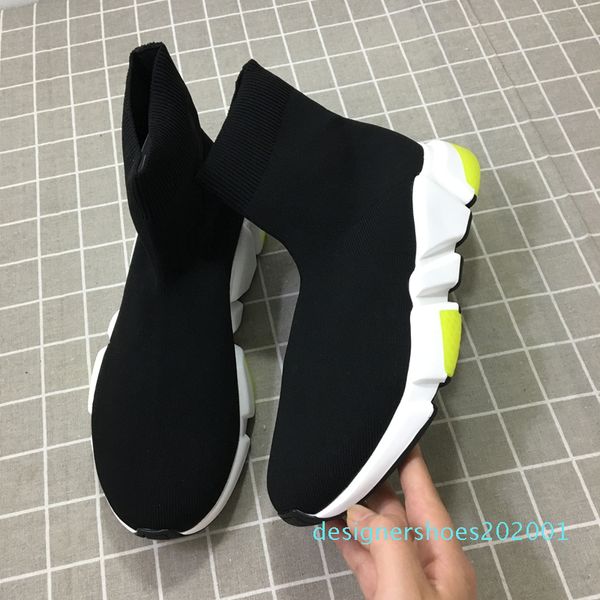 

12019 blue sock shoe men and women casual shoe speed socks race runners slip-on black shoes with box sneakers d01