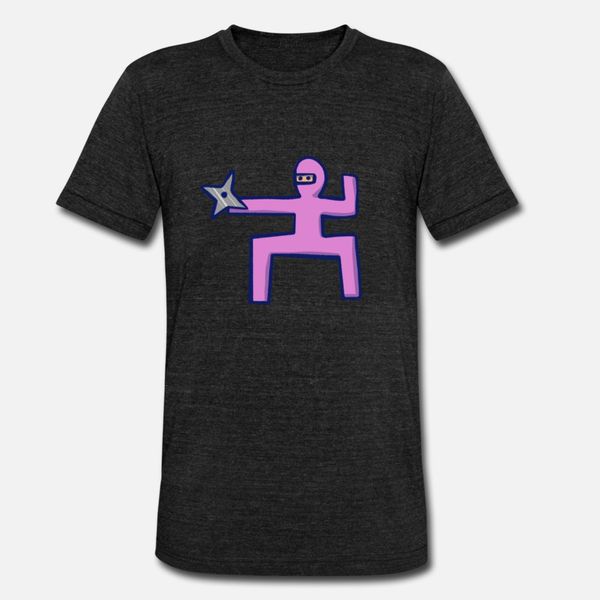 

pink ninja тенниски мужчина проектирование хлопок s-3xl сплошного цвет интересная нового стиль весна новизна рубашка
