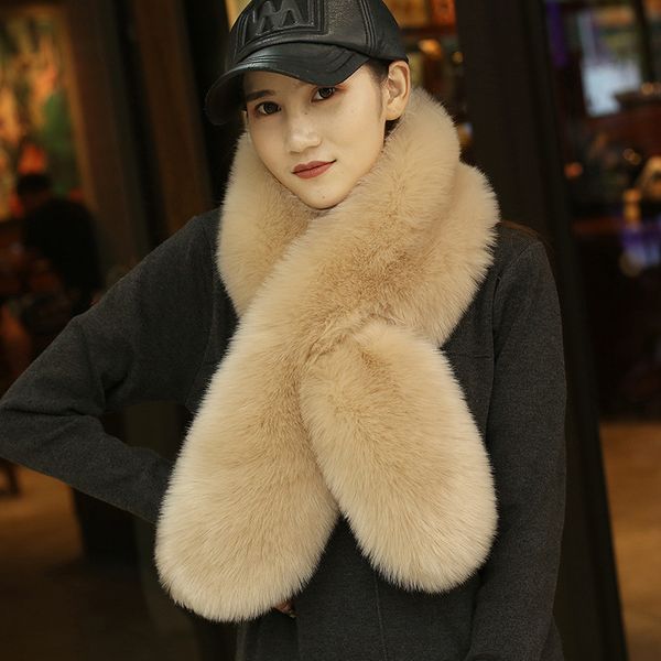 

faux fur hair shawl women's long thicker warm winter scarf lady's scarf faux fur, Blue;gray