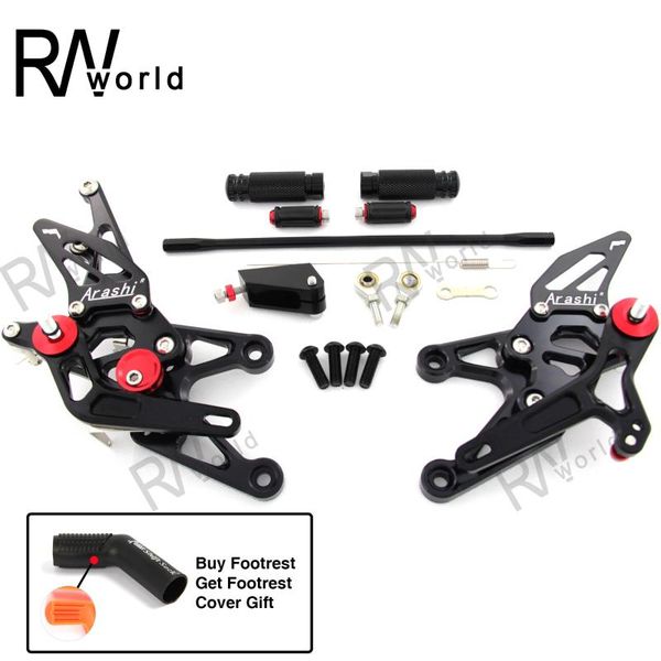 

motorcycle cnc aluminum adjustable footrest rearsets rear set foot pegs pedal for yzf r1 2007-2008 yzfr1 yzf-r1 07 08 hot