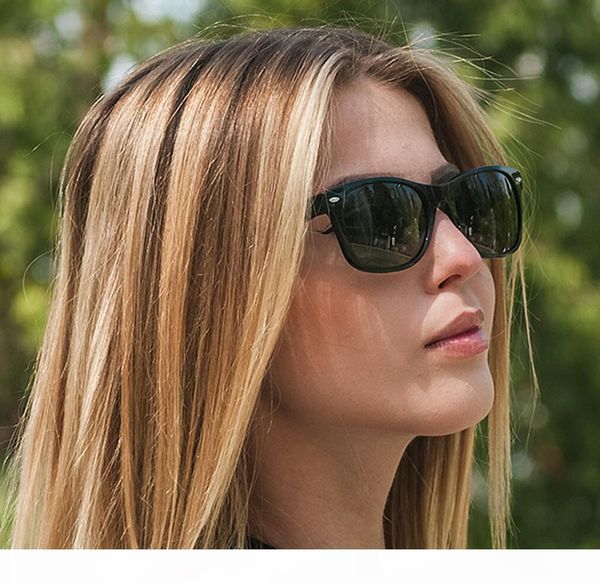 

the iconic retro new walker square style 55mm women sunglasses,plank acetate rectangle hip hop man fishing sunglasses,with luxury box, White;black