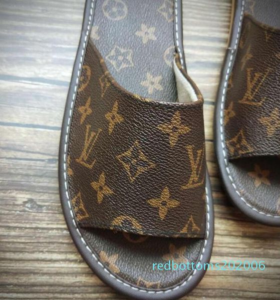 

2020 новые поступления mens женщин лето сандалии пляжа slide casual тапочки женская обувь комфорт печати кожа цветы bee 36-46c3 r06, Black