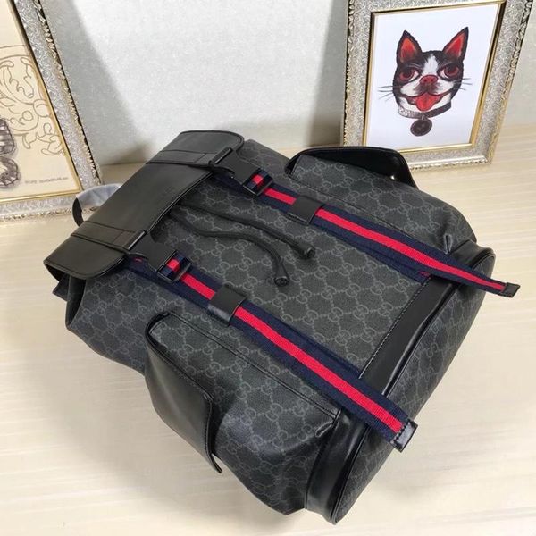 

soft backpacks for men carefully decoratereal leather pvc luxury trendy design handbag backpack for men notebook 34x42x16cm