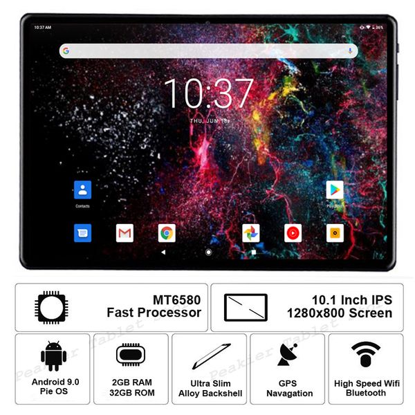 

new google version android 9.0 os 10 inch tablet dual sim cards 3g phone call 1280*800 ips 2.5d glass kids tablets 10 10.1+gifts