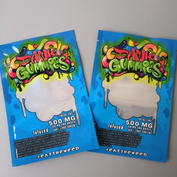 

new bag bags retail mylar gummies dry bag gummy maylar dank dank bag 500mg gummies zipper packaging bags candy tobacco 500mg depfj allguy
