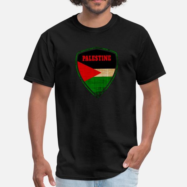 

palestine emblem vintage t shirt men customized 100% cotton plus size 3xl pictures sunlight new fashion summer style novelty shirt