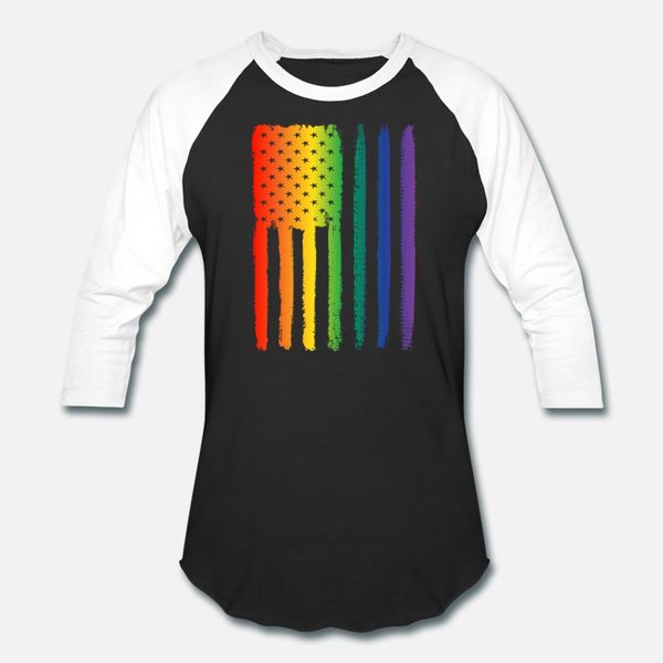 

rainbow gay american flag apparel t shirt men customized short sleeve size s-3xl standard fitness comfortable summer outfit shirt