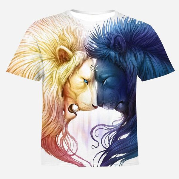 

men 's t -shirt 3d lion printed breathable animal men 3d print shirts plus size hippie aesthetic men clothing