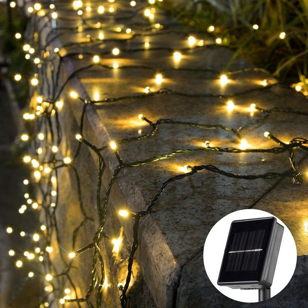 

solar string lights outdoor waterproof street garland 5m 7m 12m 22m led light christmas party garden home decoration