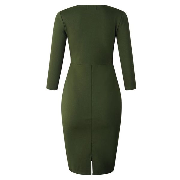 

stacked woman dress cowl neck long sleeve high waist womens dresses spring autumn green ladies026, Black;gray