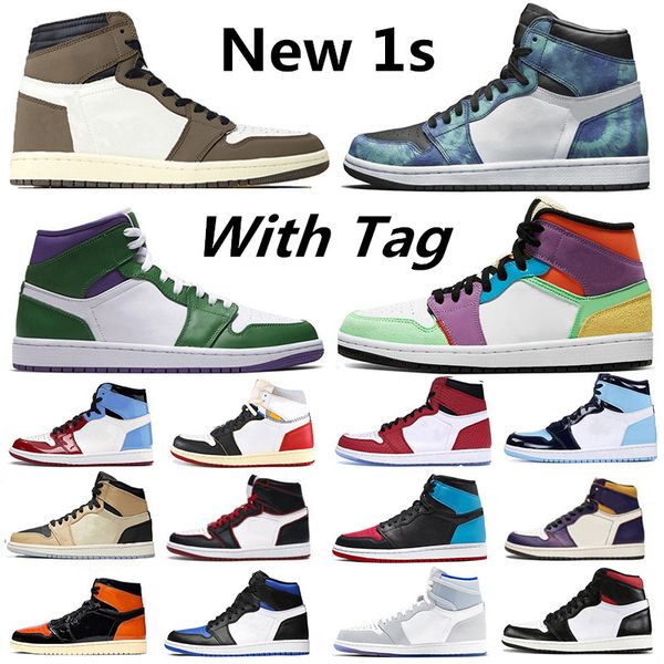 

скидка racer синий tie dye 1 1s travis скоттс баскетбол обувь бесстрашный суд фиолетовый бред toe желтый unc женщины мужские кроссовки кросс, White;red