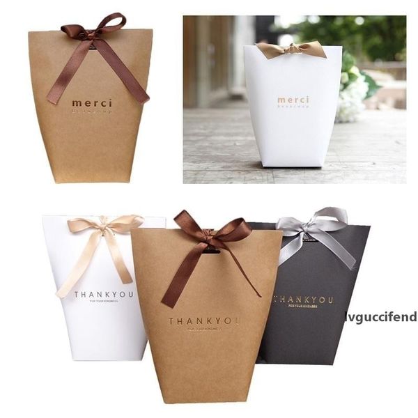 

gift box package 13.5x16.5cm guests packaging boxes wrapping supplies 5 pcs wedding favors french thank you