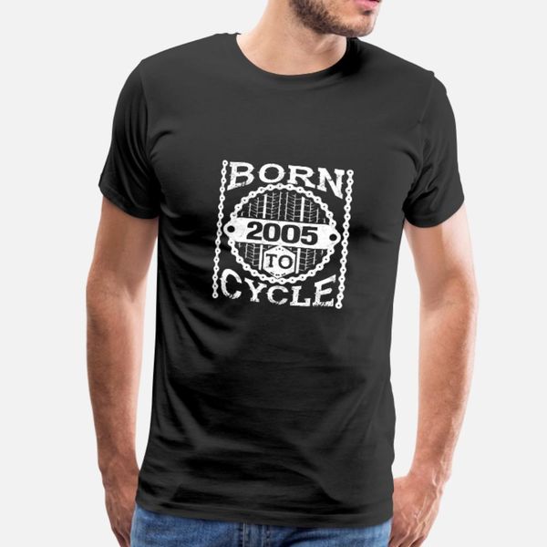 

born cycle mountainbike gift birthday 2005 t shirt men personalized 100% cotton round collar fitness funny casual spring kawaii shirt