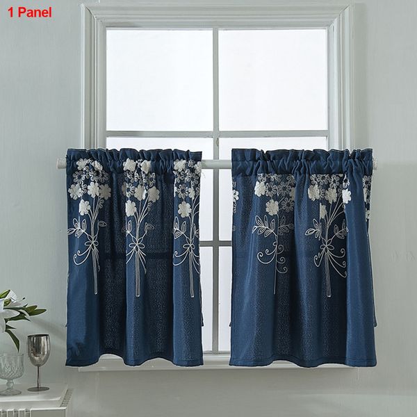 

1pc blackout home decor exquisite embroidery curtain noise reducing shades