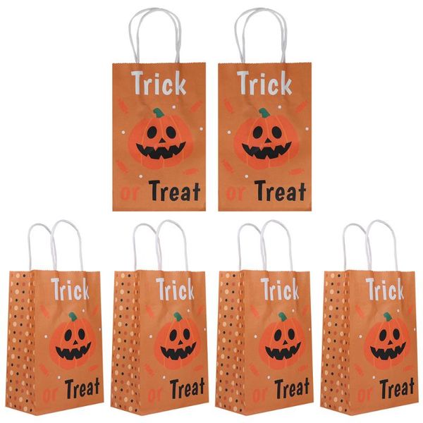 

6pcs happy halloween supplies lovely party supplies candy handbag children gift bags for home