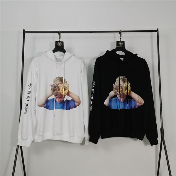 

acme de la vie adlv brand designer men women hoodies fashion sweatshirts long sleeve #2052, Black