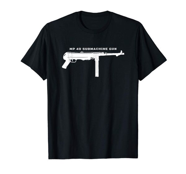 

german army mp 40 submachine gun wwii 100 % cotton t shirt for men design harajuku funny tee shirts