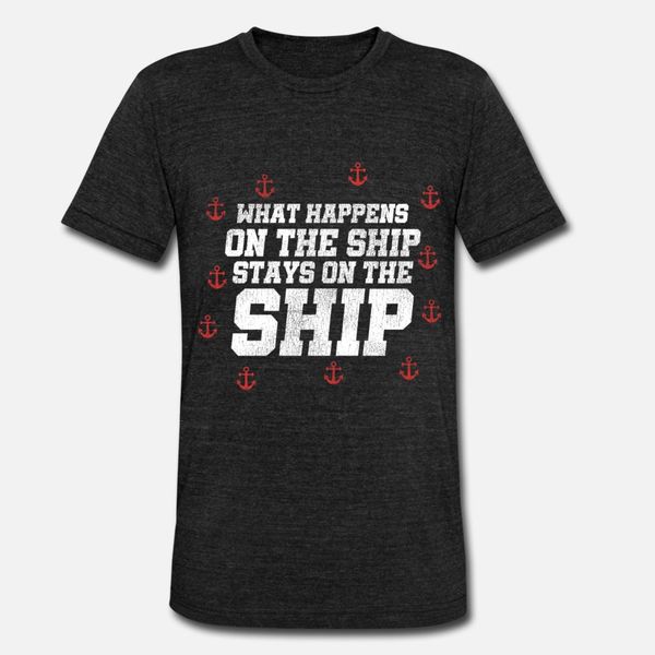

what happens on the ship boat captain boating t shirt men create 100% cotton plus size 3xl letters loose breathable summer style shirt