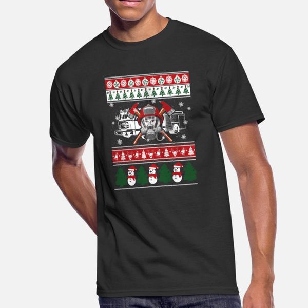 

пожарный merry xmas свитер тенниски мужчин дизайн 100% хлопок o шея подарок новизна basic summer style формальная рубашка