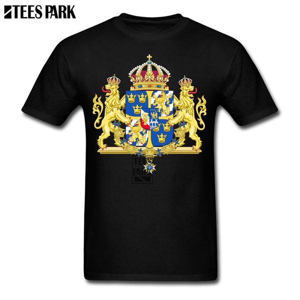 

shirts for men's sweden coat of arms t shirt men slim fit exercise man t shirt design