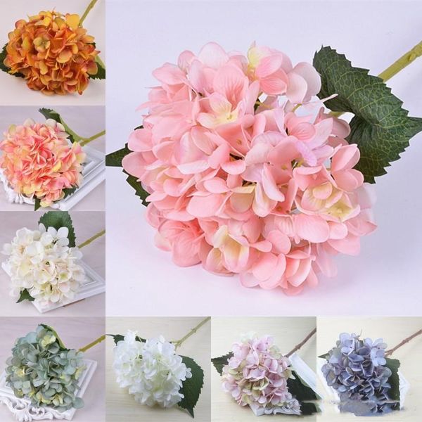 

centerpieces flowers hydrangeas touch 47cm flower real silk single head decorative wedding fake artificial hydrangea party home dh_n rwrsqv