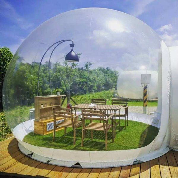 

fan inflatable bubble tent transparent bubble house dome customized igloo tent bubble tree camping tent factory price