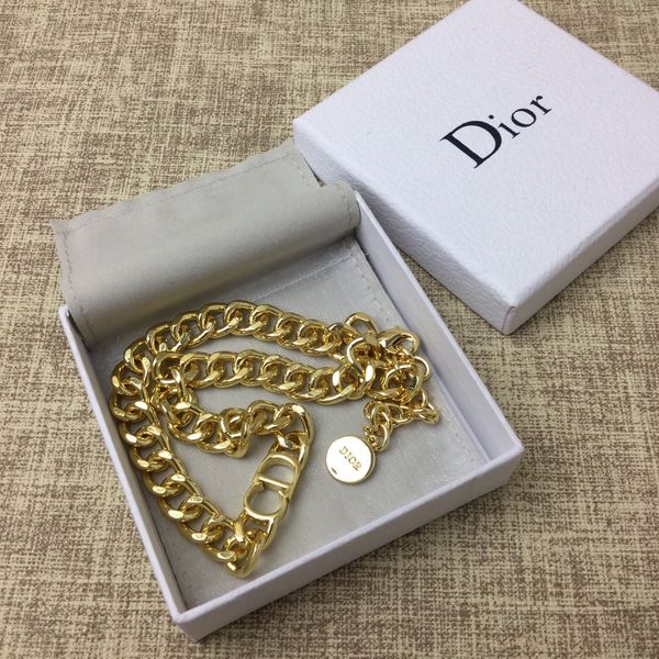 

di or designer jewelry hip hop designer necklace butterfly iced out pendant mens 14k gold chains initial letter pearl necklaces n1, Silver
