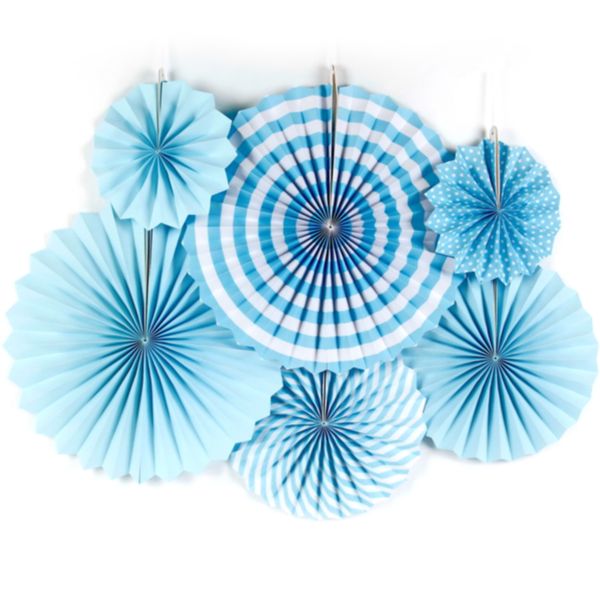 

6pcs/set paper fan p prop party supplies hanging diy home backdrop rosettes