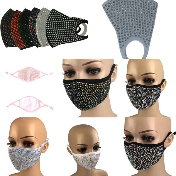 

защитные алмазный bling bling пыле мода маска рм2,5 рта маски моющийся многоразовый 0138 wwh71