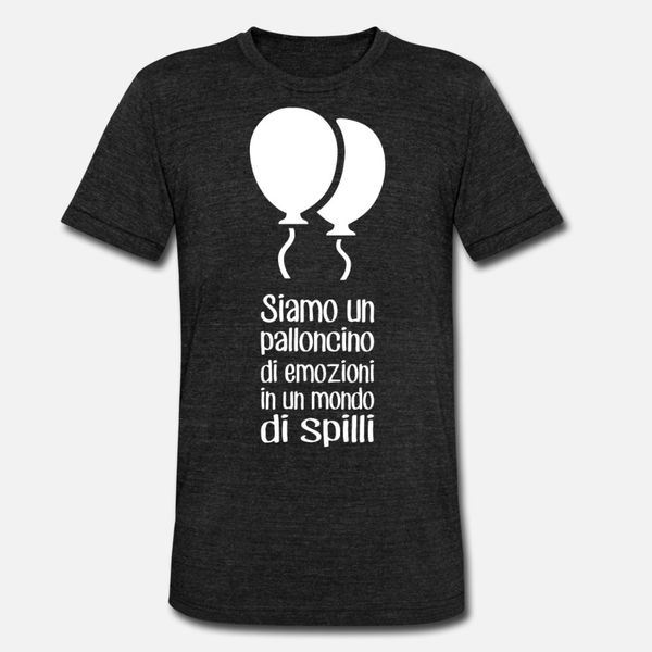 

siamo un palloncino di emozioni t shirt men create short sleeve crew neck natural famous authentic spring leisure shirt
