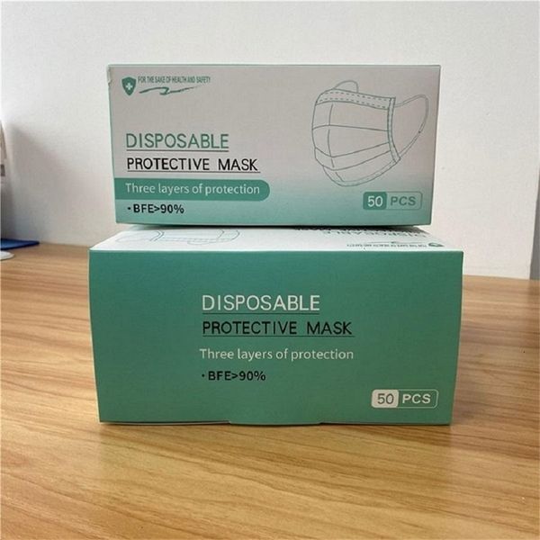 

men face disposable anti 3-layers fast delivery dust fog civilian mouth masks non-woven protective dustproof mask in stock152454