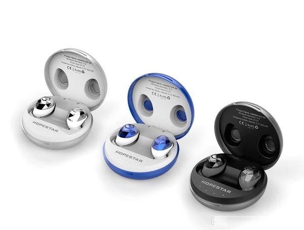

e6 tws wireless earphone bluetooth 5.0 headphone stereo mini earbuds sports gaming headset with charging box for smartphone