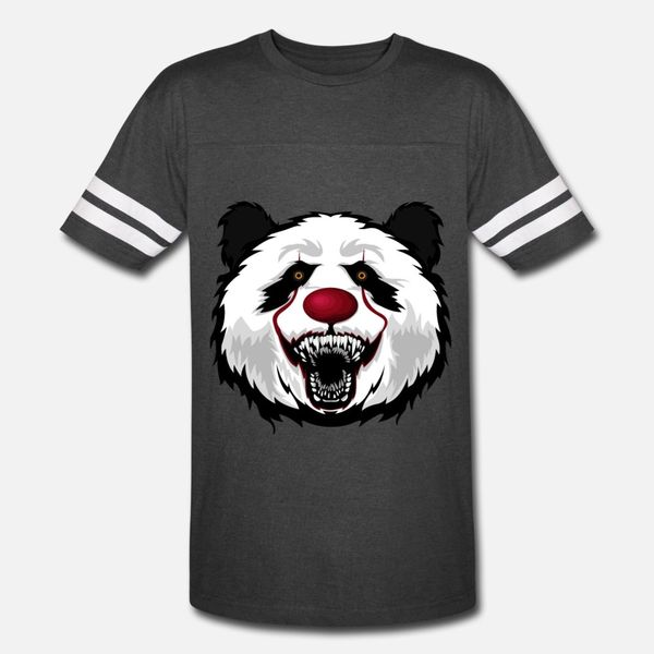 

panda bear clown halloween animal t shirt men customized cotton s-xxxl letters fit authentic spring vintage shirt