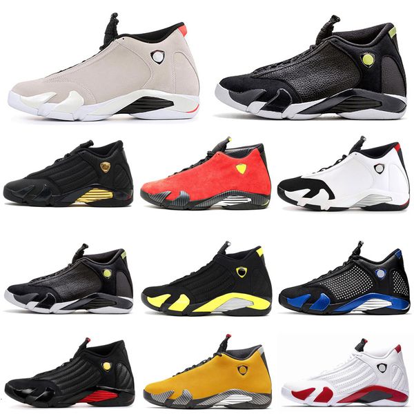 

new reverse 14 14s men basketball shoes university gold candy cane dmp black toe desert sand last sthunder mens trainer sports sneakers