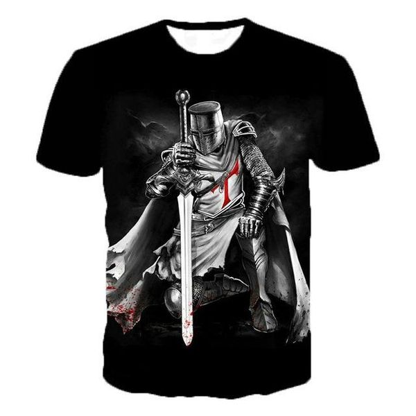 

knights templar knights templar 3d print shirts anime oversized horror men clothing