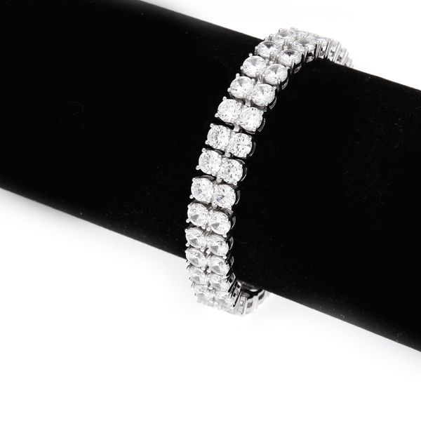 

8k gold plated diamond bracelet,double rows diamond chains bracelet ,fashion diamante bracelet style nbt5200874, Black