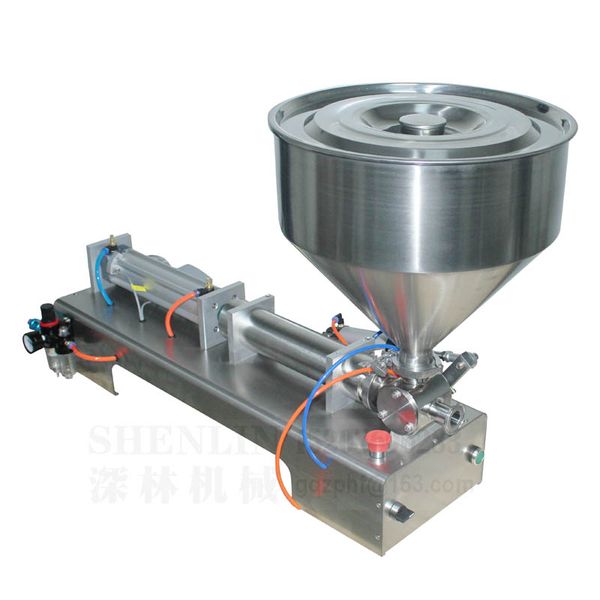 

pneumatic piston filling machine 5-50ml capacity high accurate fluid filling machine soft drink cosmetic filler shenlin